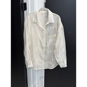 Women's  Top Size XL Large‎ Beige Long Sleeve